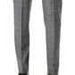 Calvin Klein Terno Masculino Slim Fit Xadrez Calça Separada Cinza Tamanho 34X32