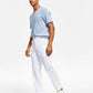 Calça social Calvin Klein Slim Fit Tech Solid Performance Masculina Branca Tamanho 38X30