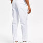 Calça social Calvin Klein Slim Fit Tech Solid Performance Masculina Branca Tamanho 38X30