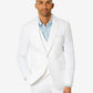 Tommy Hilfiger Masculino Modern-Fit Th Flex Stretch Chambray Suit Jaqueta Separada Branca Tamanho 40