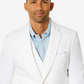Tommy Hilfiger Masculino Modern-Fit Th Flex Stretch Chambray Suit Jaqueta Separada Branca Tamanho 40