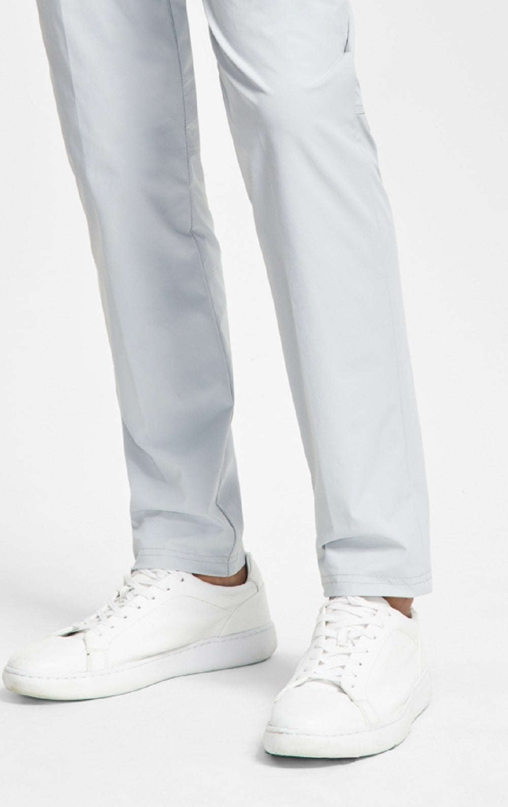 Calça social Calvin Klein Slim Fit Tech Solid Performance Masculina Cinza Tamanho 36X32