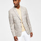 Tommy Hilfiger Blazer xadrez masculino moderno, marrom, tamanho 40