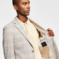 Tommy Hilfiger Blazer xadrez masculino moderno, marrom, tamanho 40