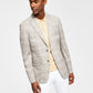 Tommy Hilfiger Blazer xadrez masculino moderno bege tamanho 42