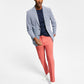 Tommy Hilfiger Blazer Masculino Modern Fit Stretch Seersucker Check Azul Tamanho 40