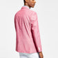 Tommy Hilfiger Blazer Masculino Listrado Abstrato Moderno Chambray Vermelho Tamanho 36
