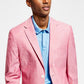 Tommy Hilfiger Blazer Masculino Listrado Abstrato Moderno Chambray Vermelho Tamanho 42
