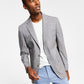 Tommy Hilfiger Blazer xadrez masculino moderno, cinza, tamanho 42