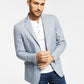 Tommy Hilfiger Blazer xadrez masculino moderno, cinza, tamanho 36