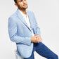 Blazer Tommy Hilfiger Masculino Slim Fit Tecido Sólido Azul Tamanho 38