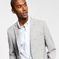 Jaqueta de terno masculina Alfani Slim Fit Solid Knit Cinza Tamanho 44
