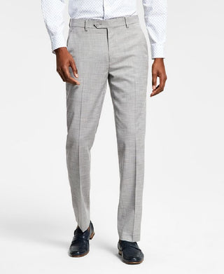Calça de terno masculina Alfani Slim Fit de malha sólida cinza tamanho 32x30