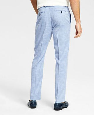 Alfani Men's Slim Fit Stretch Solid Suit Pants Blue Size 34X34