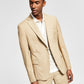 Jaqueta de terno masculina Alfani Slim Fit Stretch Solid Marrom Tamanho 44