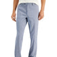 Alfani Masculino Slim Fit Seersucker Check Terno Calça Separada Azul Tamanho 36X32