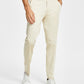 Calça de terno masculina Alfani Slim Fit de algodão creme sólido, marrom, tamanho 34x32