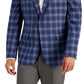 Blazer masculino slim fit estampado azul Bar III, tamanho 42