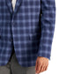 Blazer masculino slim fit estampado azul Bar III, tamanho 44