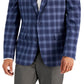 Blazer masculino slim fit estampado azul Bar III, tamanho 46
