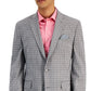 Blazer masculino slim fit estampado Bar III cinza tamanho 36
