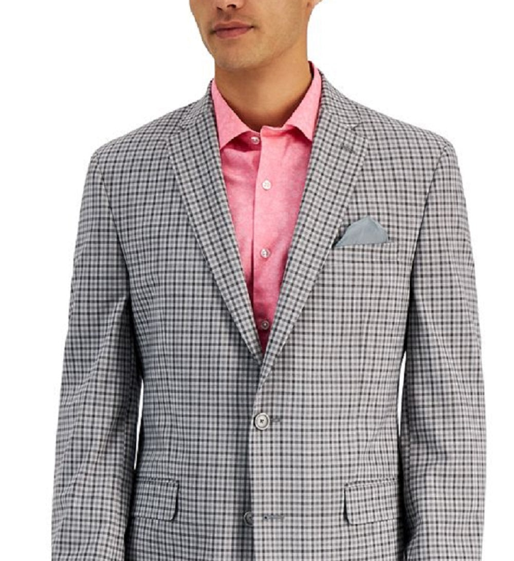 Blazer masculino slim fit estampado Bar III cinza tamanho 36