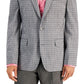 Blazer masculino slim fit estampado Bar III cinza tamanho 36
