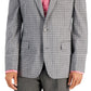 Blazer masculino slim fit estampado Bar III cinza tamanho 40