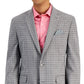 Blazer masculino slim fit estampado Bar III cinza tamanho 44