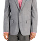 Blazer masculino slim fit estampado Bar III cinza tamanho 44