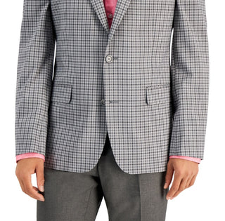 Blazer masculino slim fit estampado Bar III cinza tamanho 46