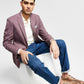 Blazer texturizado slim fit masculino Bar III roxo tamanho 42