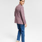 Blazer texturizado slim fit masculino Bar III roxo tamanho 42