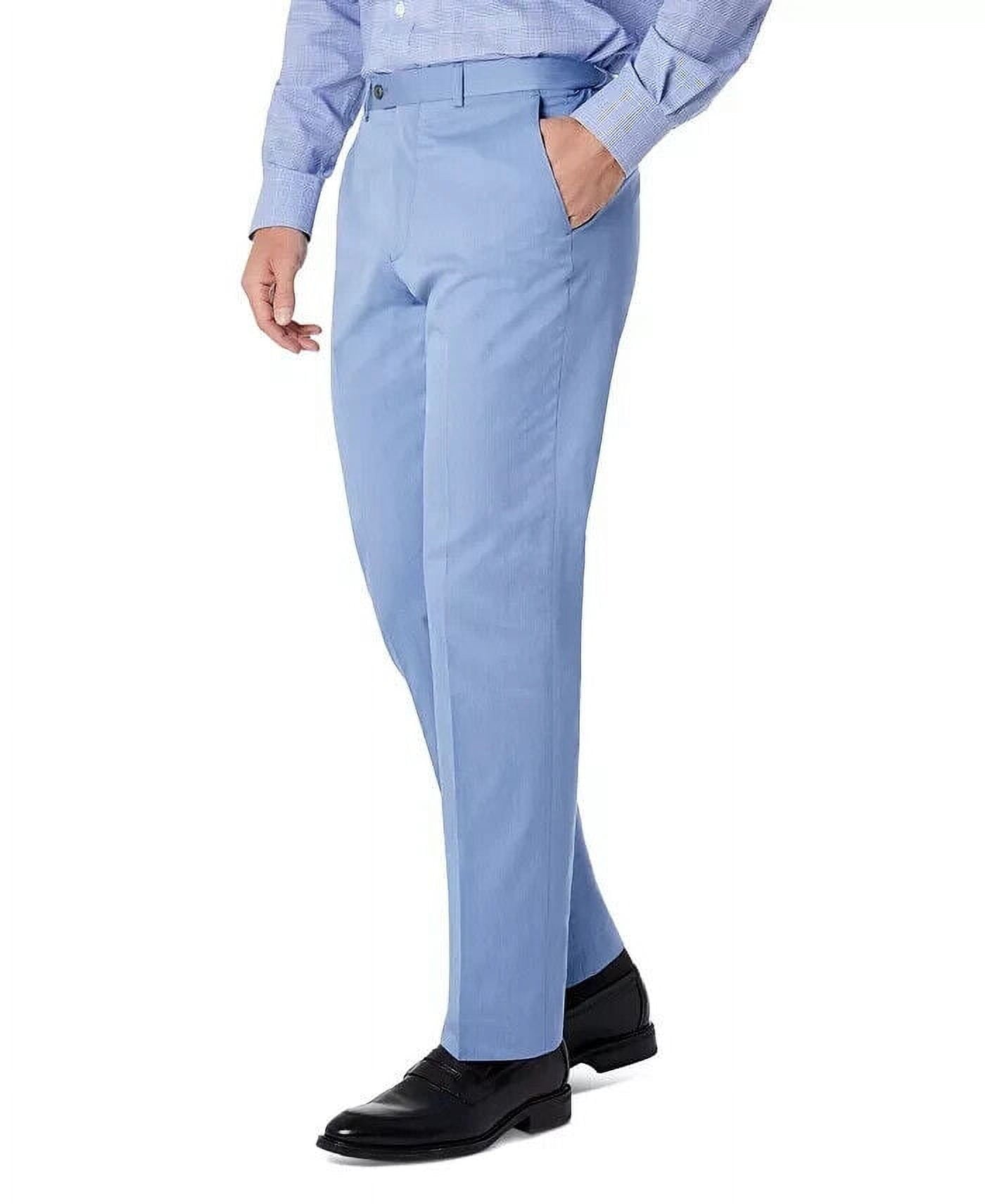 Calça de terno masculina Sean John Classic Fit Solid Azul Tamanho 40X32