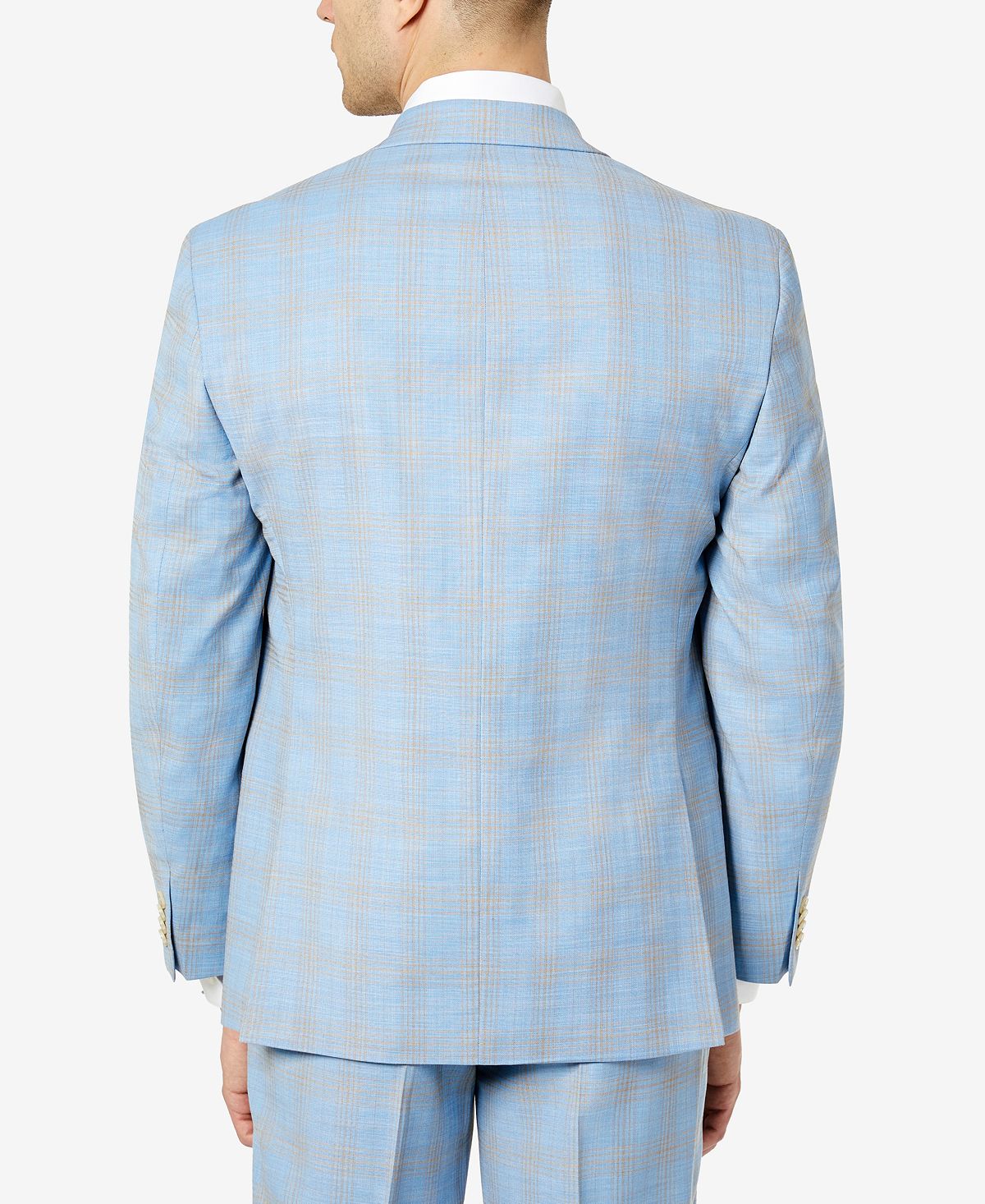 Paletó masculino Sean John Classic Fit Azul Tamanho 40