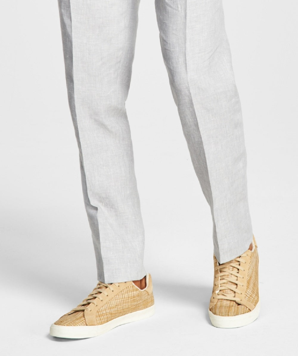 Terno masculino Bar III Slim Fit de linho texturizado, calça separada, cinza, tamanho 34X30