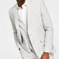 Terno masculino Bar III Slim Fit de linho texturizado, jaqueta separada, cinza, tamanho 46