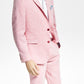 Terno masculino Bar III Slim Fit de linho texturizado, jaqueta separada, rosa, tamanho 38