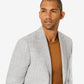 Tommy Hilfiger Jaqueta Masculina Modern Fit Flex Stretch Xadrez de Linho Cinza Tamanho 44