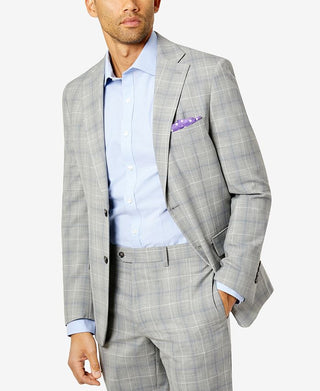 Jaqueta de lã slim fit masculina Tallia cinza tamanho 38