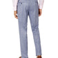 Calça de terno masculina Tallia Slim Fit em malha azul tamanho 30X30
