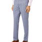 Calça de terno masculina Tallia Slim Fit em malha azul tamanho 30X30