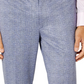 Calça de terno de malha slim fit masculina Tallia, azul, tamanho 30x32