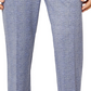 Calça de terno de malha slim fit masculina Tallia, azul, tamanho 30x32