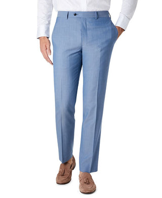 Terno masculino Tallia Slim Fit Chambray com calça separada, azul, tamanho 30X30