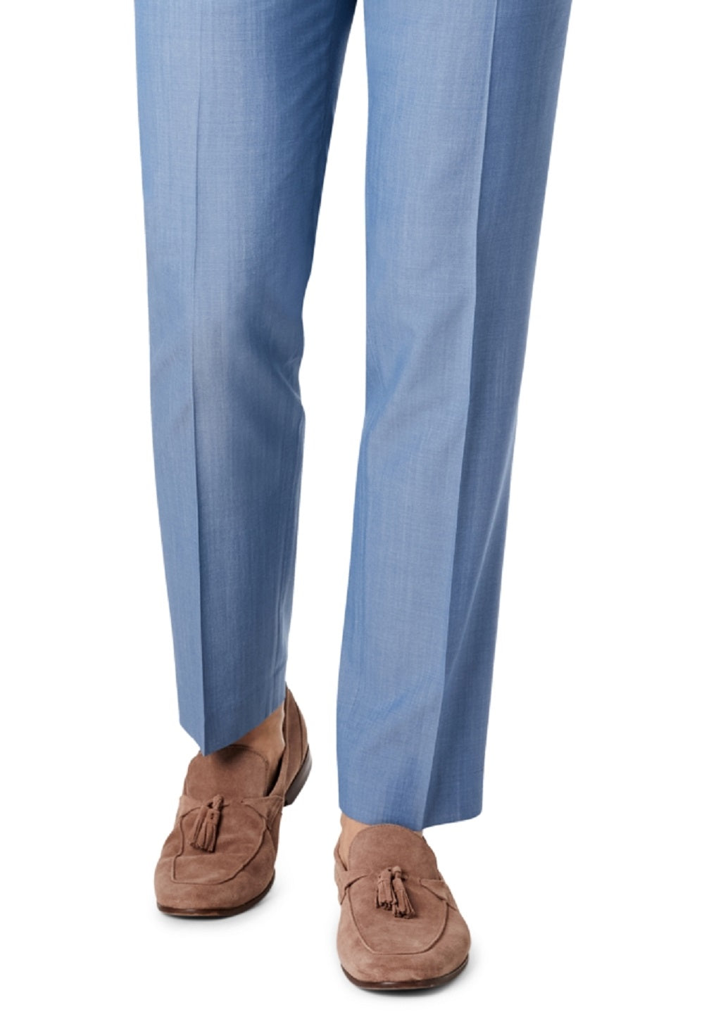 Terno masculino Tallia Slim Fit Chambray com calça separada, azul, tamanho 30X30