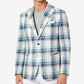 Blazer xadrez multicolorido masculino Tallia Slim Fit azul tamanho 40