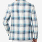 Blazer xadrez multicolorido masculino Tallia Slim Fit azul tamanho 46
