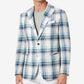 Blazer xadrez multicolorido masculino Tallia Slim Fit azul tamanho 46