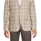 Blazer xadrez slim fit masculino Tallia marrom tamanho 40